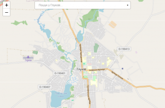 Мапа міста Глухів