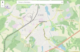 Мапа міста Кролевець