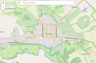 Мапа міста Путивль